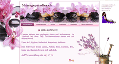 Desktop Screenshot of massageparadies.ch