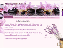 Tablet Screenshot of massageparadies.ch